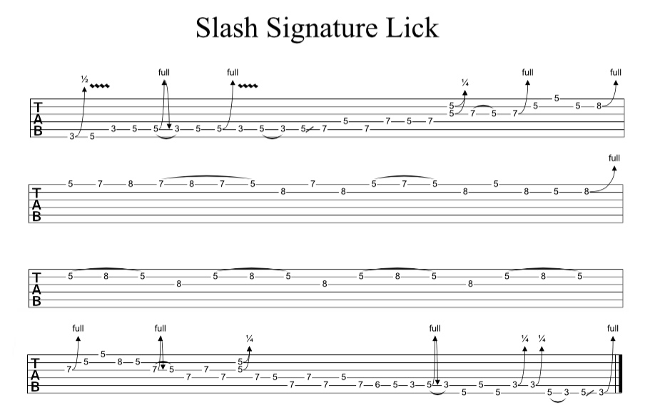 slash signature licks