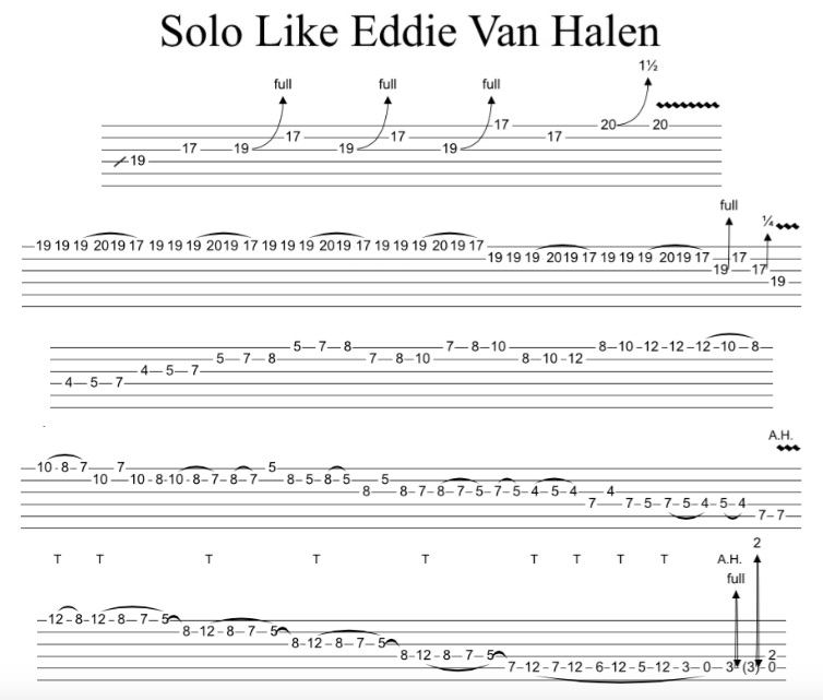 Solo Like Eddie Van Halen