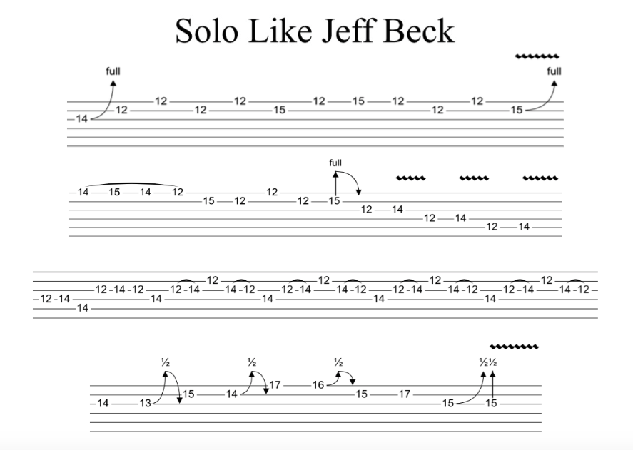 Solo Like Jeff Beck