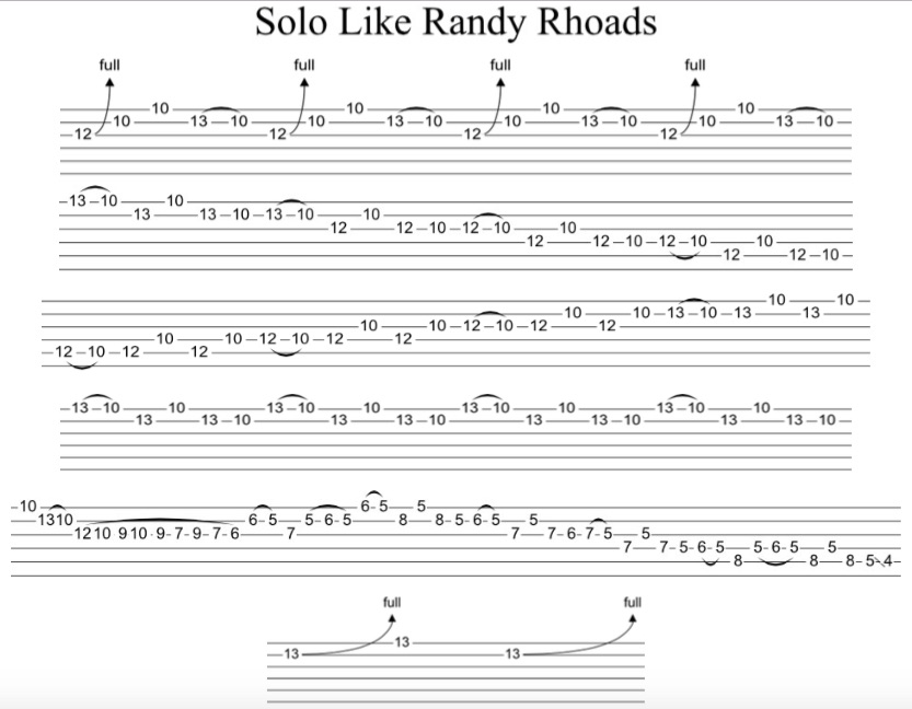 randy rhoads solo