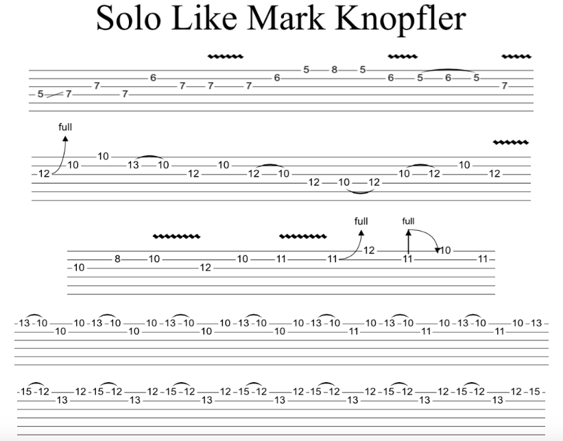 mark knopfler licks